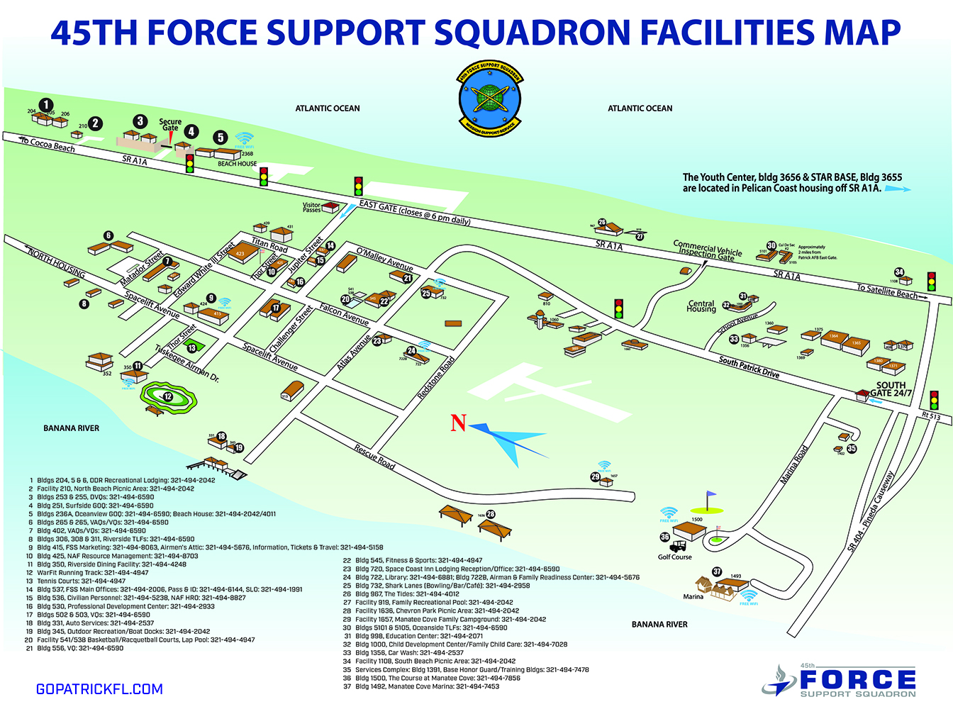 map of patrick afb        <h3 class=